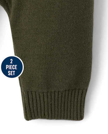 Baby Boys Pumpkin Fairisle Sweater Romper - The Harvest Edit