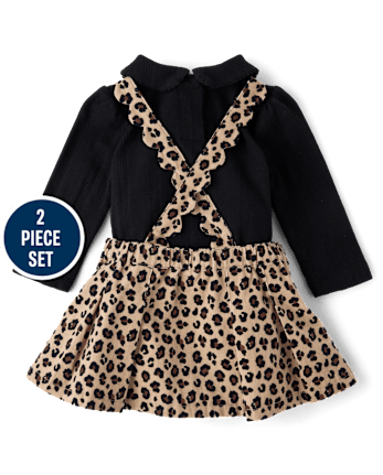 Baby Girls Leopard 2-Piece Outfit Set - The Leopard Edit
