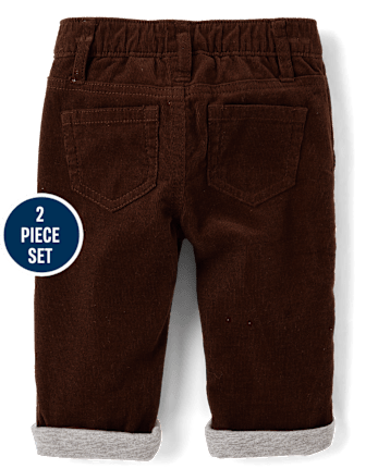 Baby Boys Plaid 2-Piece Outfit Set - Countryside Manor - REDWOOD