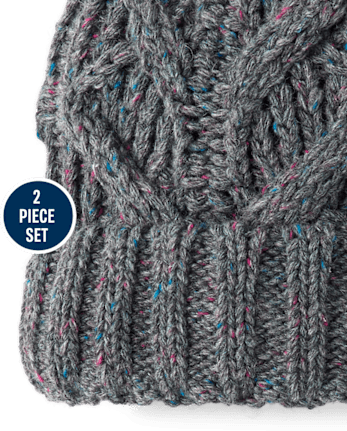 Boys Cable Knit 2-Piece Cold Weather Set - Little Essentials - H/T HOUND
