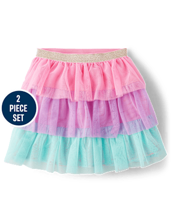 Girls Embroidered Cupcake 2-Piece Outfit Set - Birthday Boutique