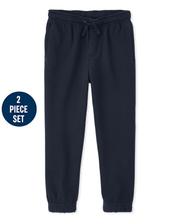 Boys Zip Up Hoodie And Jogger Pants 2-Piece Outfit Set - Uniform