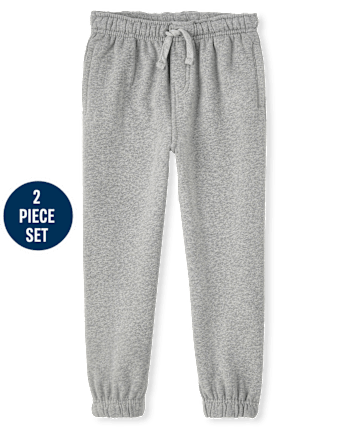 Boys Zip Up Hoodie And Jogger Pants 2-Piece Outfit Set - Uniform