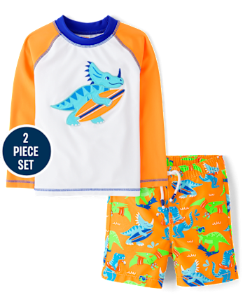 Boys Dino 2-Piece Swimsuit - Swim