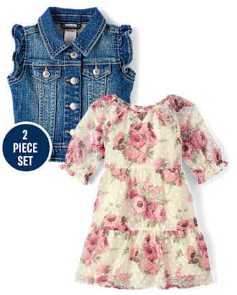 Girls Floral 2-Piece Outfit Set - Highland Hills