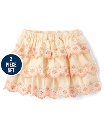 Girls Eyelet 2-Piece Outfit Set - Highland Hills