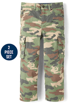 Boys Camo 2-Piece Outfit Set - Highland Hills