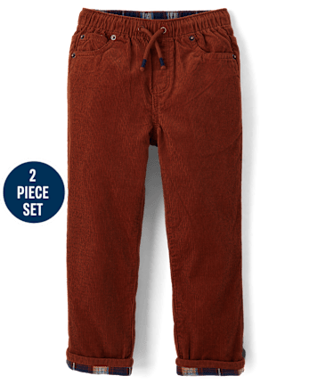 Boys Plaid 2-Piece Outfit Set - Highland Hills