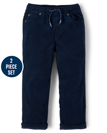 Boys Fairisle Cable Knit 2-Piece Outfit Set - First Frost