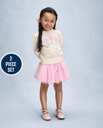 Girls Embroidered Lollipop 2-Piece Outfit Set - New York City Ballet by GYMBOREE