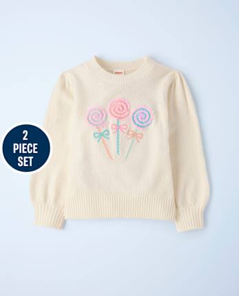 Girls Embroidered Lollipop 2-Piece Outfit Set - New York City Ballet by GYMBOREE