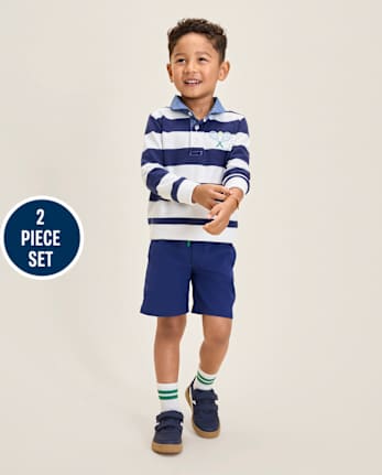 Boys Striped 2-Piece Outfit - Club House