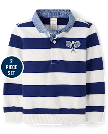 Boys Striped 2-Piece Outfit - Club House