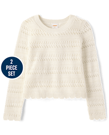 Girls Button Linen-Blend 2-Piece Outfit Set - Linen Edit