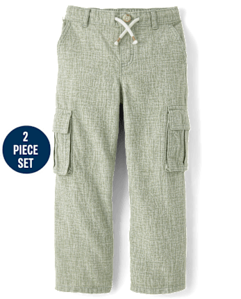 Boys Striped Linen-Blend 2-Piece Outfit Set - Linen Edit