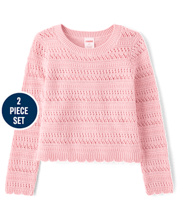 Girls Embroidered Linen-Blend 2-Piece Outfit Set - Linen Edit