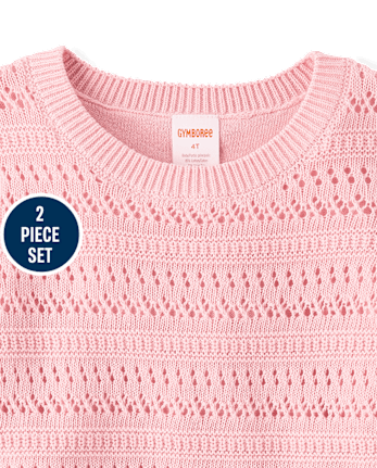 Girls Embroidered Linen-Blend 2-Piece Outfit Set - Linen Edit