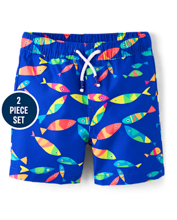 Boys Fish Rashguard Swimsuit - Swim Shop
