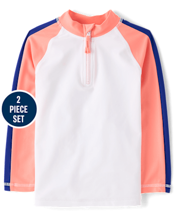 Boys Tropical Rashguard Swimsuit - Swim Shop