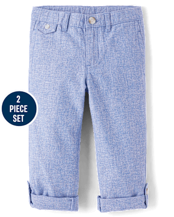 Boys Applique Bunny 2-Piece Outfit Set - Enchanted Garden