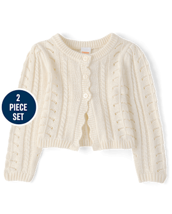 Girls Floral Clip Dot 2-Piece Outfit Set - Enchanted Garden