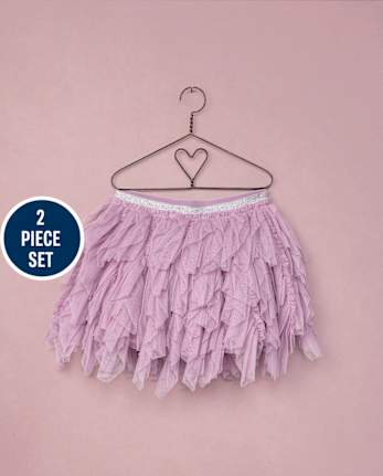 Girls Bow Tulle Tiered 2-Piece Outfit Set - Marchesa Mini x Gymboree