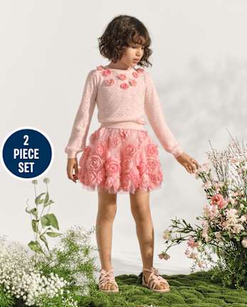 Girls Rosette 2-Piece Outfit Set - Marchesa Mini x Gymboree
