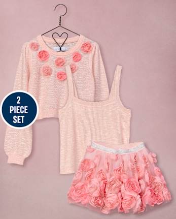 Girls Rosette 2-Piece Outfit Set - Marchesa Mini x Gymboree