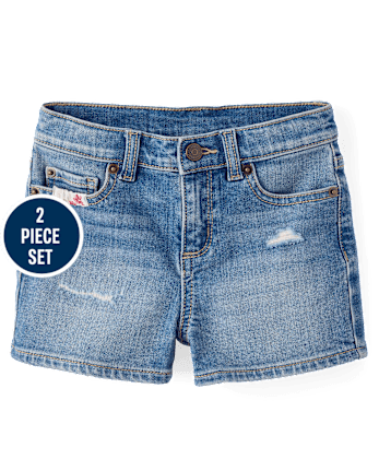 Girls Crochet Flag 2-Piece Outfit Set - Nantucket Charm