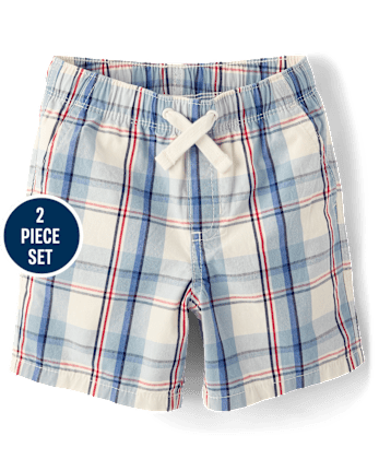 Boys Plaid 2-Piece Outfit Set - Nantucket Charm