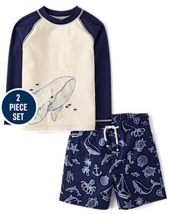 Boys Sea Creature Swimsuit - Swim Shop