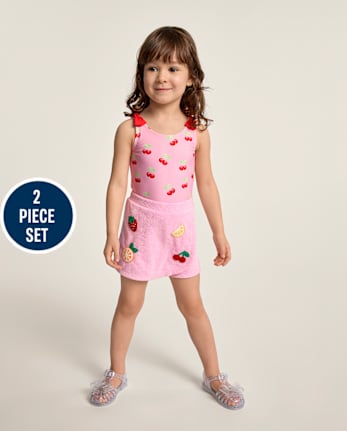 Girls Cherry 2-Piece Swim Set - Swim Shop