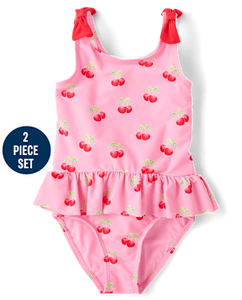 Girls Cherry 2-Piece Swim Set - Swim Shop