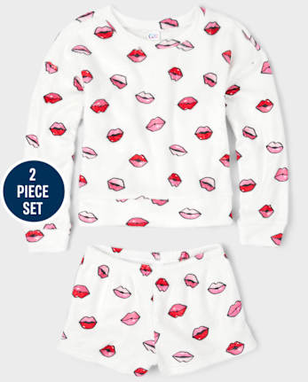 Pijama de forro polar acogedor para niñas Tween Girls