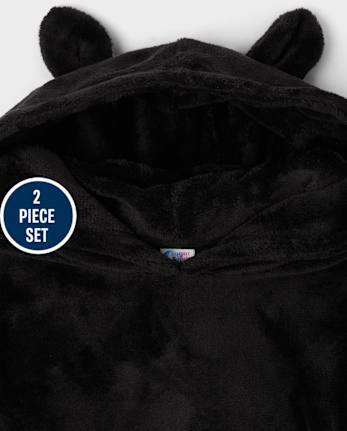 Tween Girls Rainbow Leopard Cozy Fleece Pajamas