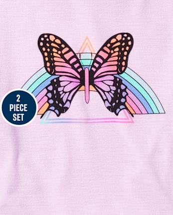 Tween Girls Butterfly Pajamas