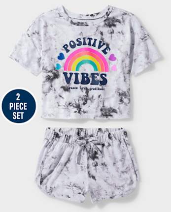 Pijama súper suave para niñas Tween Tie Dye Vibes