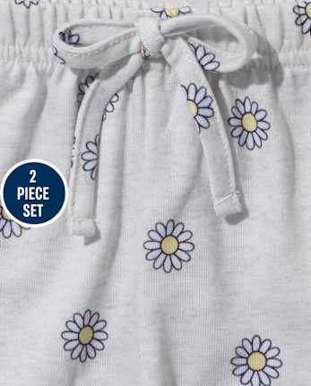 Tween Girls Daisy French Terry Pajamas