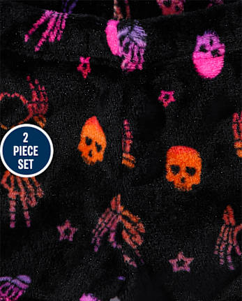 Pijama para niñas Tween con forma de corazón y esqueleto