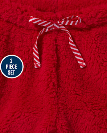 Tween Girls Pom Pom Sherpa Pajamas