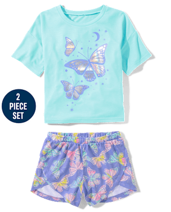 Tween Girls Butterfly Pajamas