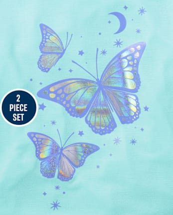 Tween Girls Butterfly Pajamas