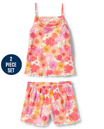 Tween Girls Floral Pajamas