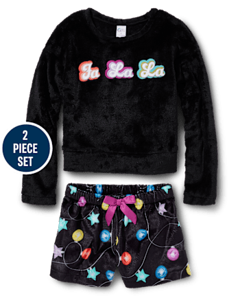 Tween Girls Fa La La Fleece Pajamas