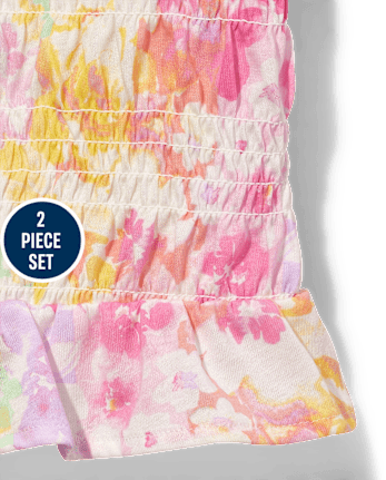 Tween Girls Floral 2-Piece Outfit Set