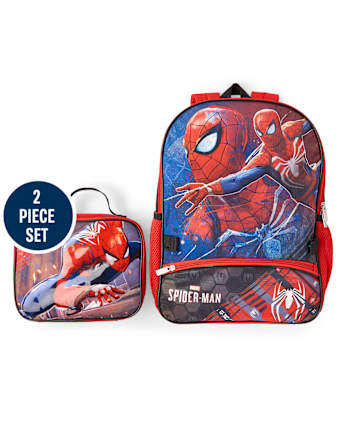 Ensemble sac à dos et boîte à lunch Spiderman pour garçons