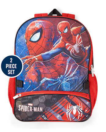 Ensemble sac à dos et boîte à lunch Spiderman pour garçons