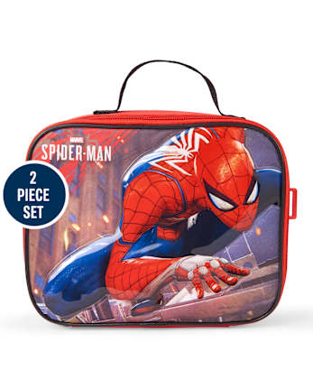 Ensemble sac à dos et boîte à lunch Spiderman pour garçons