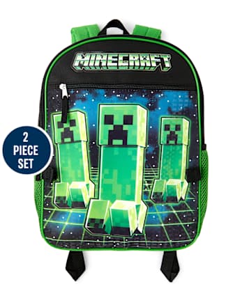 Ensemble sac à dos et boîte à lunch Minecraft pour garçons