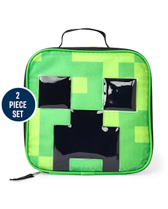 Ensemble sac à dos et boîte à lunch Minecraft pour garçons